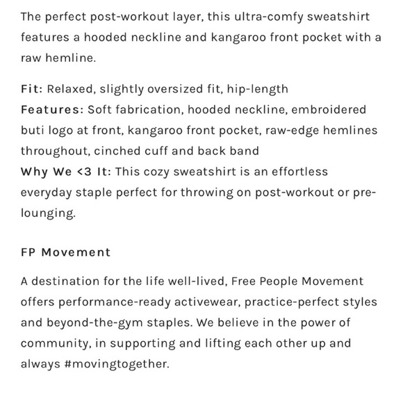 NEW Free People Movement All Sport Sweat in Black - Picture 6 of 12